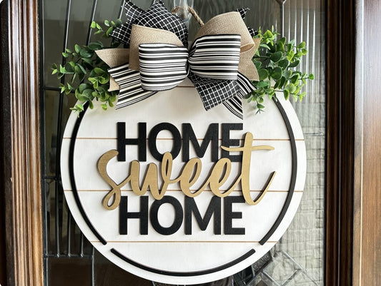 Home Sweet Home Door Sign