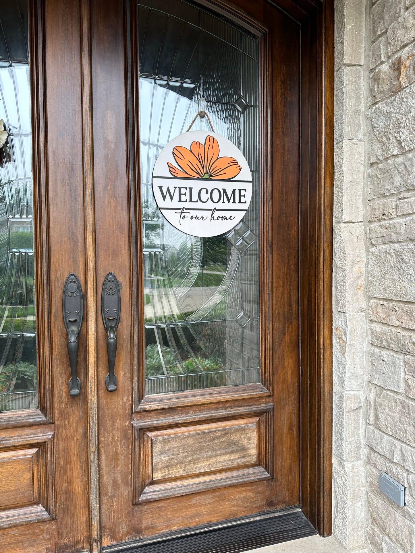 Floral Welcome Door Hanger