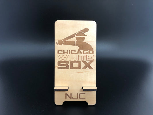 White Sox Wooden Phone Stand