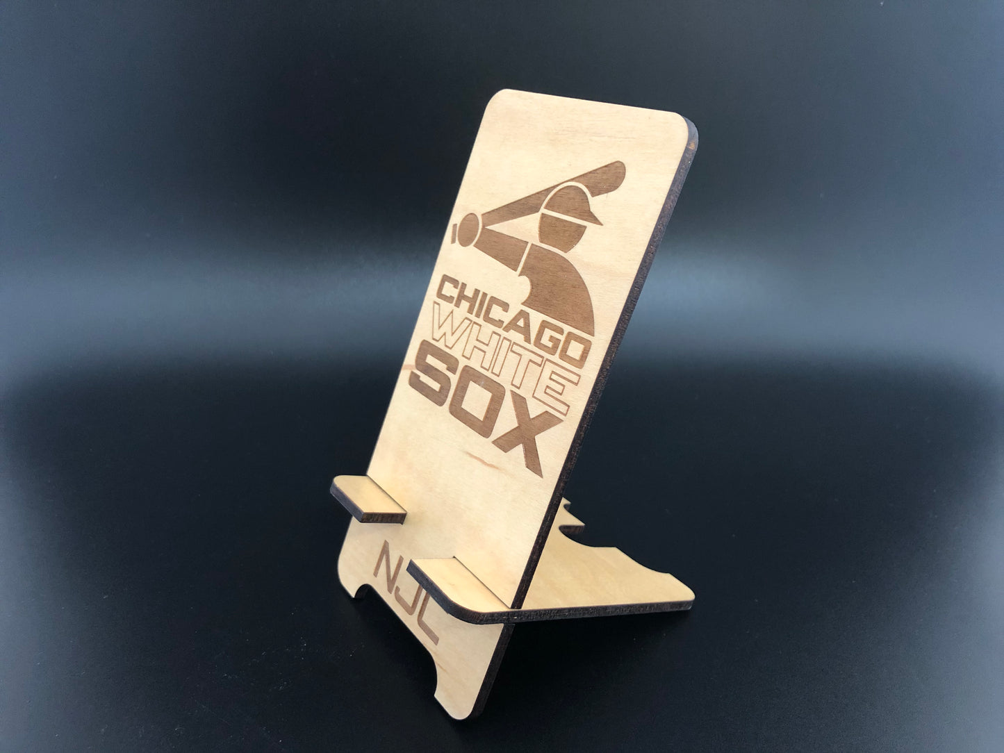 White Sox Wooden Phone Stand