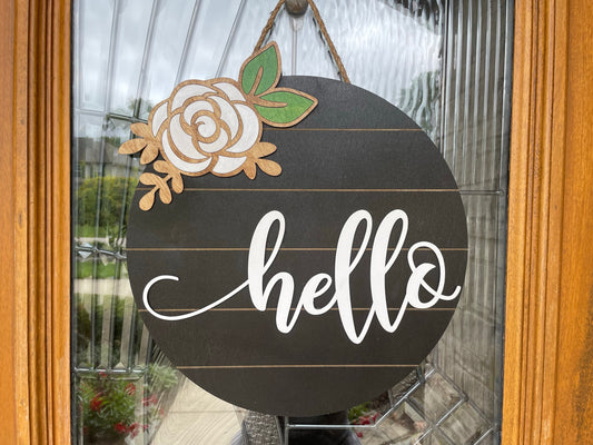 Hello Door Sign