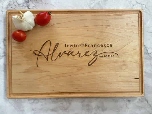 Maple Cutting/Charcuterie Board 11x17x1"