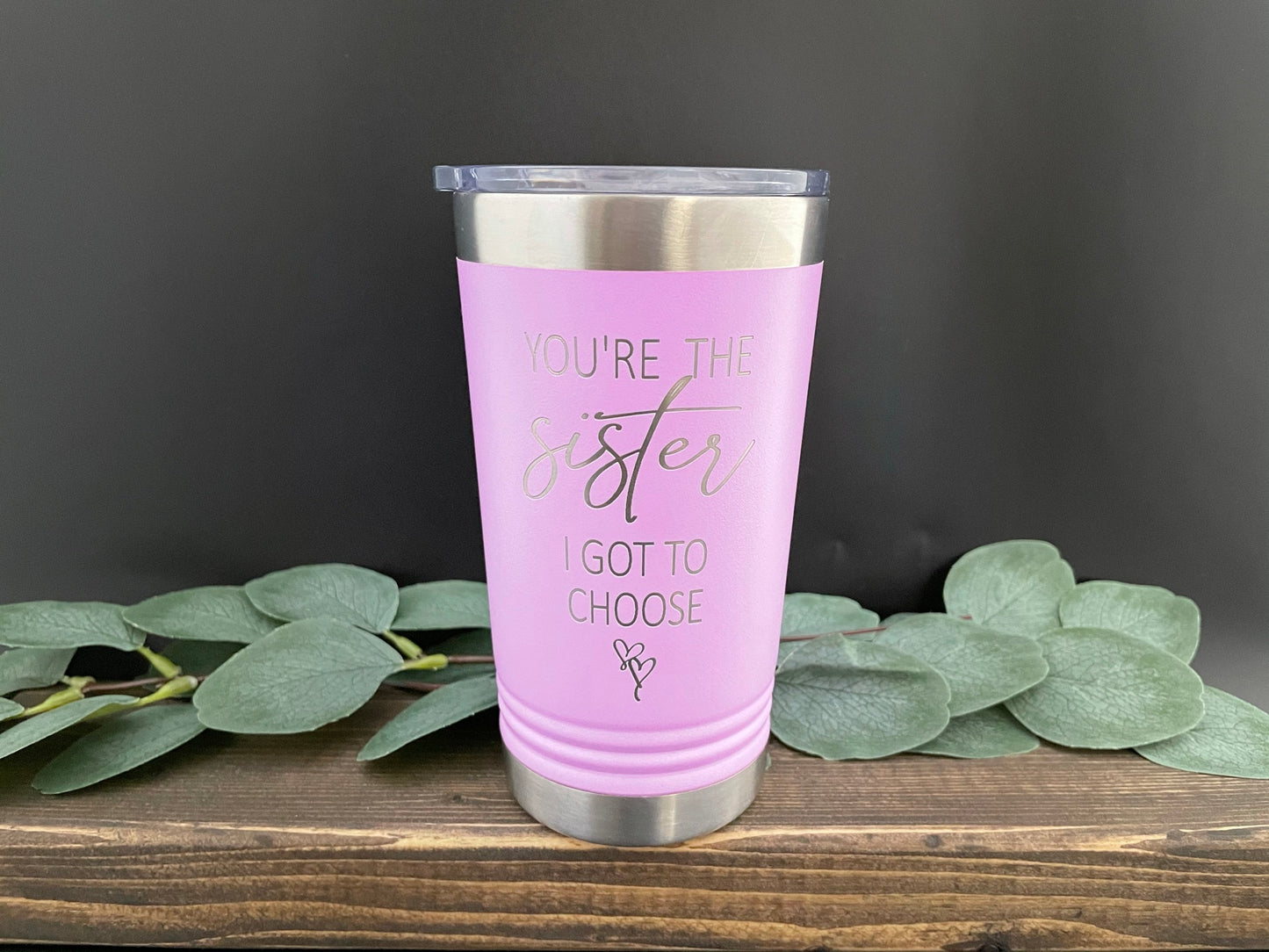 Custom Travel Coffee Mug, Laser Engraved, 16 oz Stainless Steel