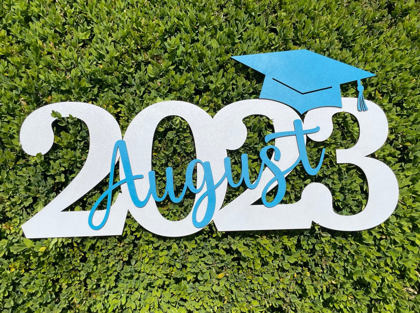 Graduation Wood Sign with Year and Name