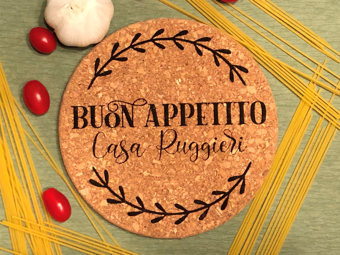 Custom Engraved Cork Trivet