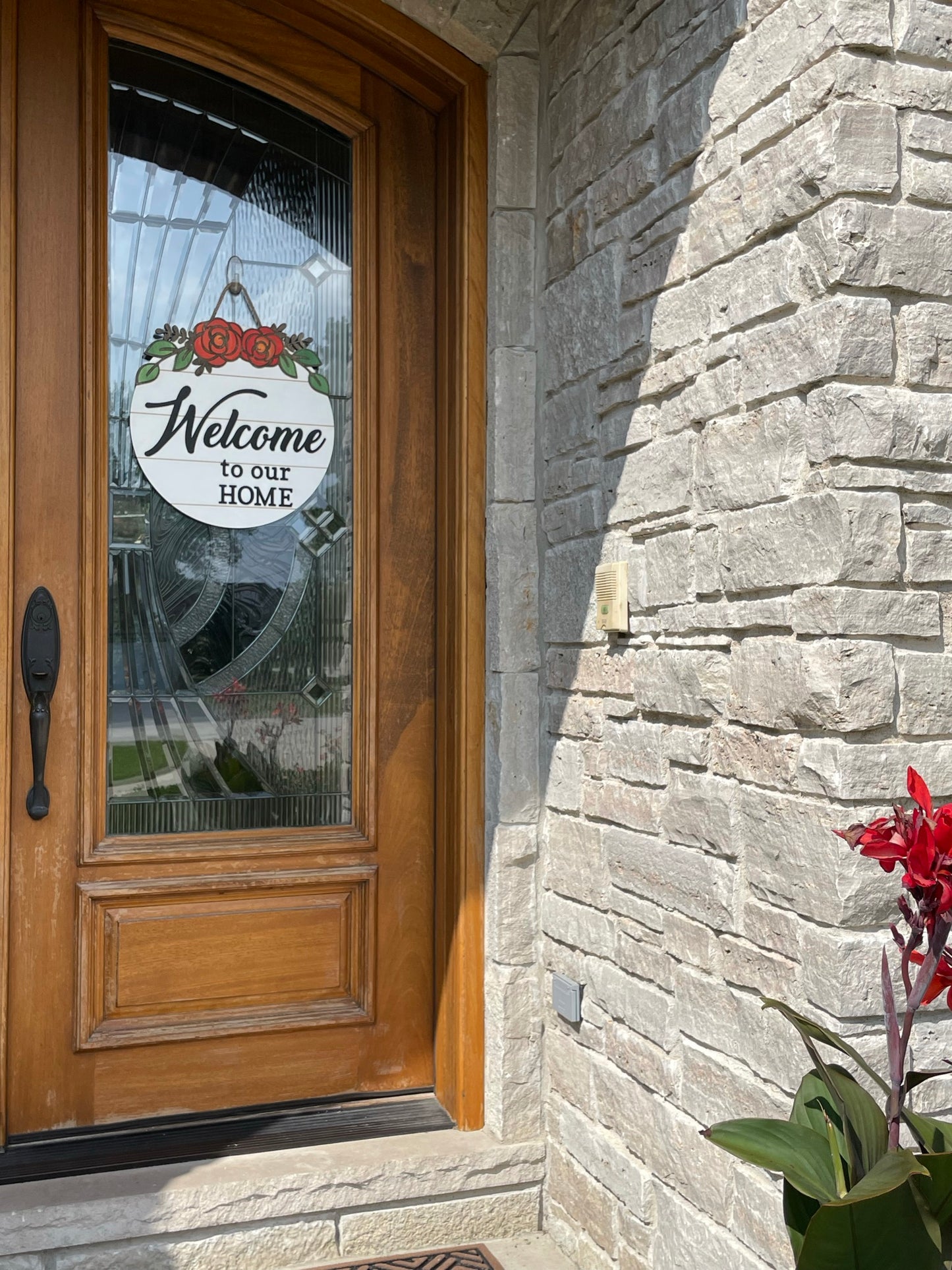 Floral 3D Wood Door Hanger