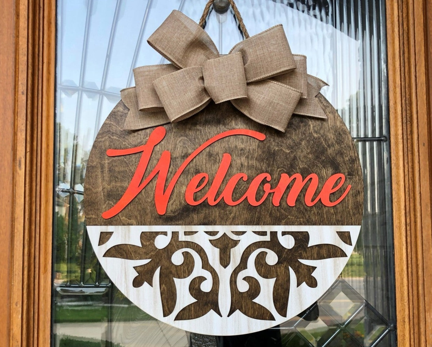 Bohemian Themed Wood Door Sign