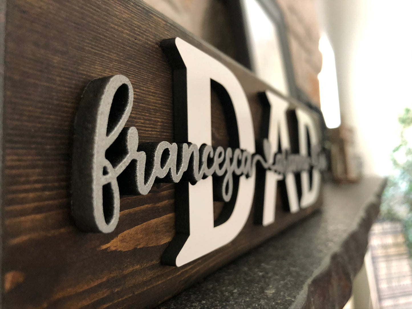 DAD Shelf Sign, Personalized with Child(ren) Names