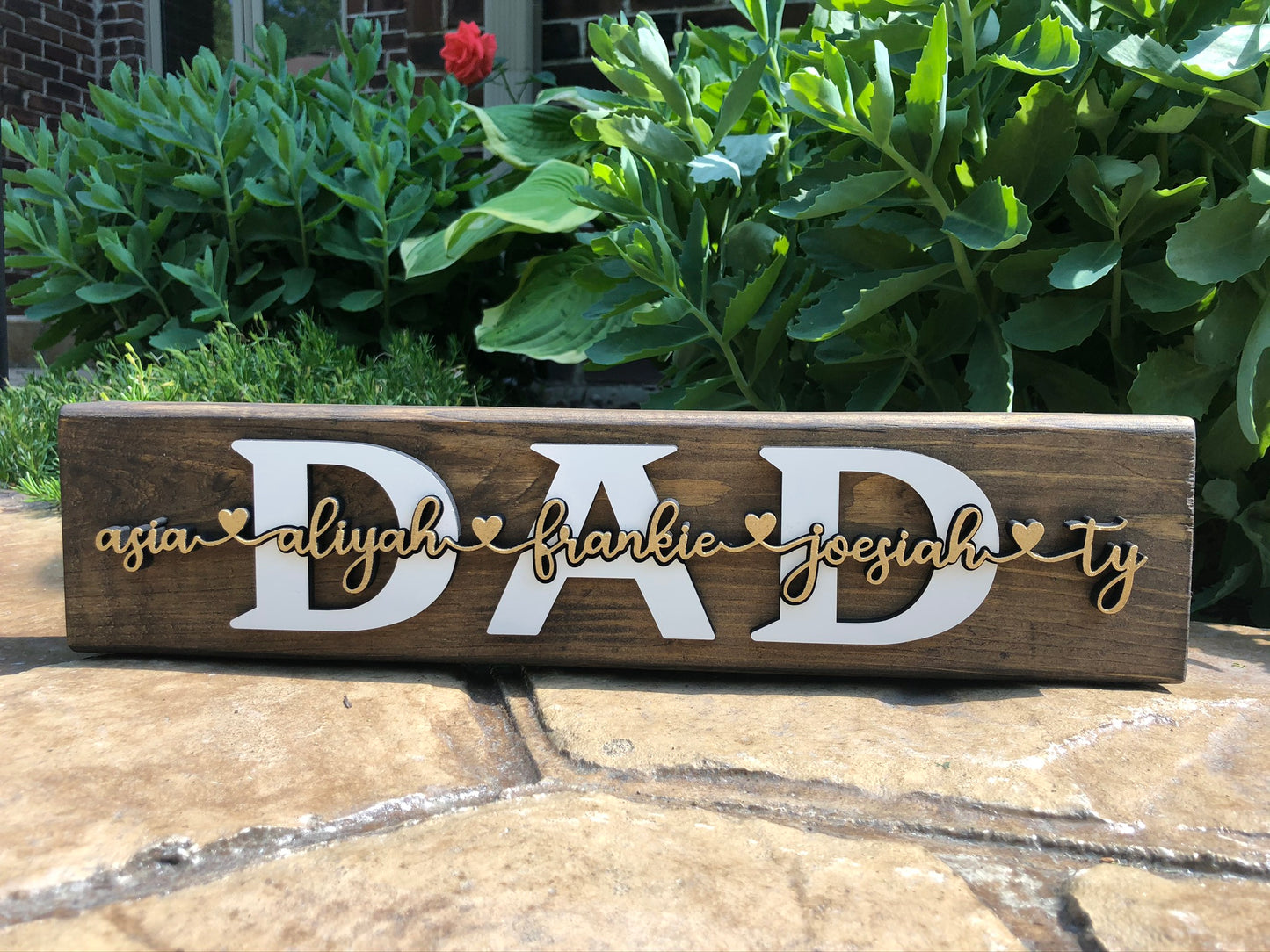 DAD Shelf Sign, Personalized with Child(ren) Names