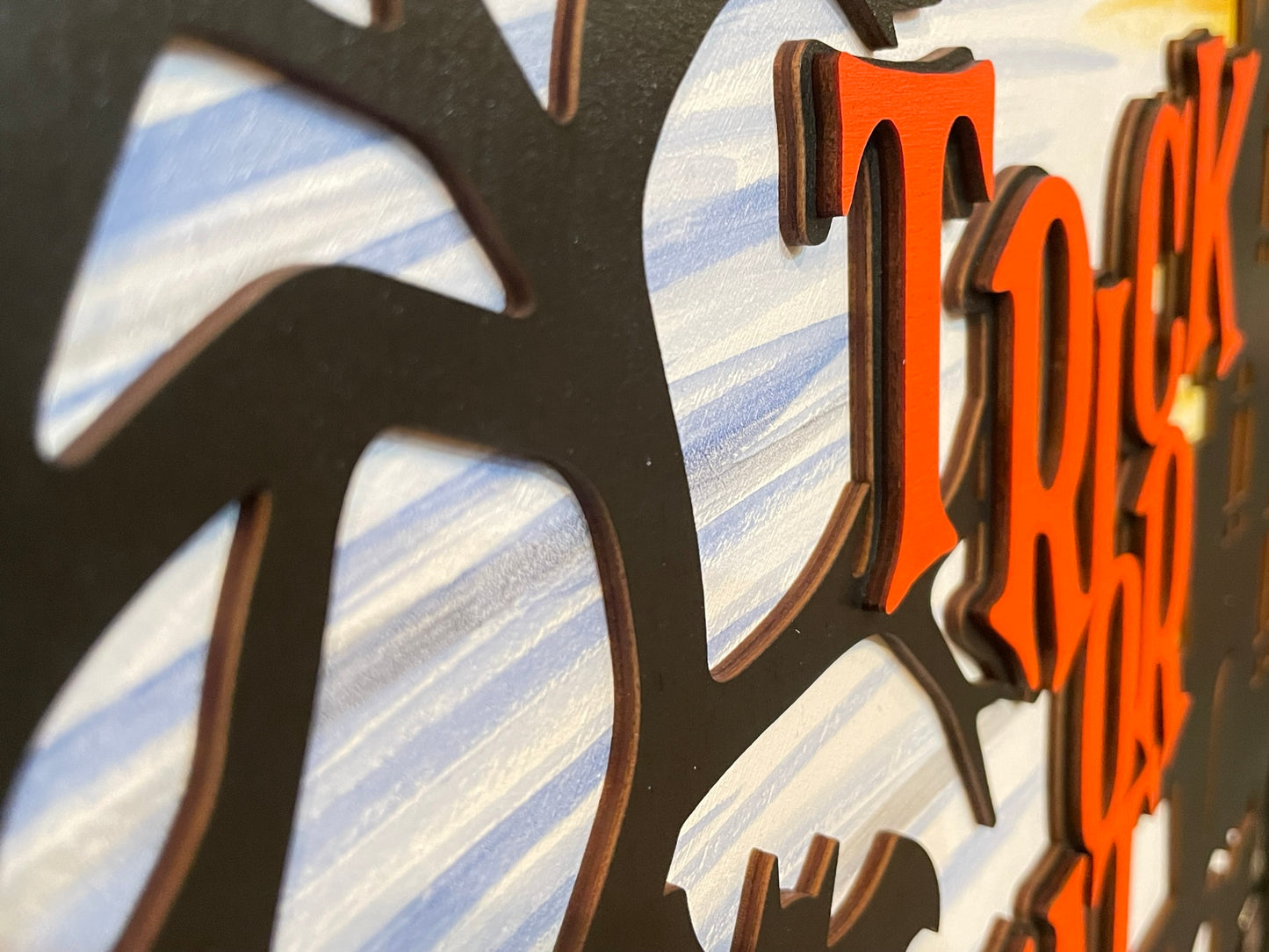 Trick or Treat Layered Door Sign