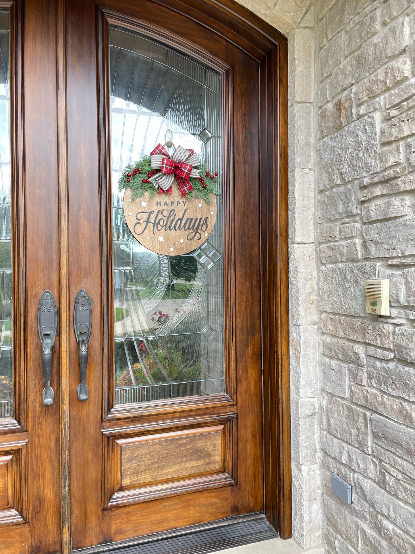 Happy Holidays Door Sign