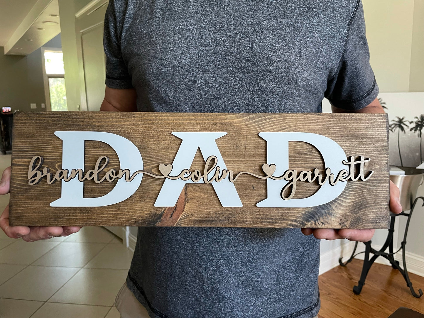 DAD Shelf Sign, Personalized with Child(ren) Names