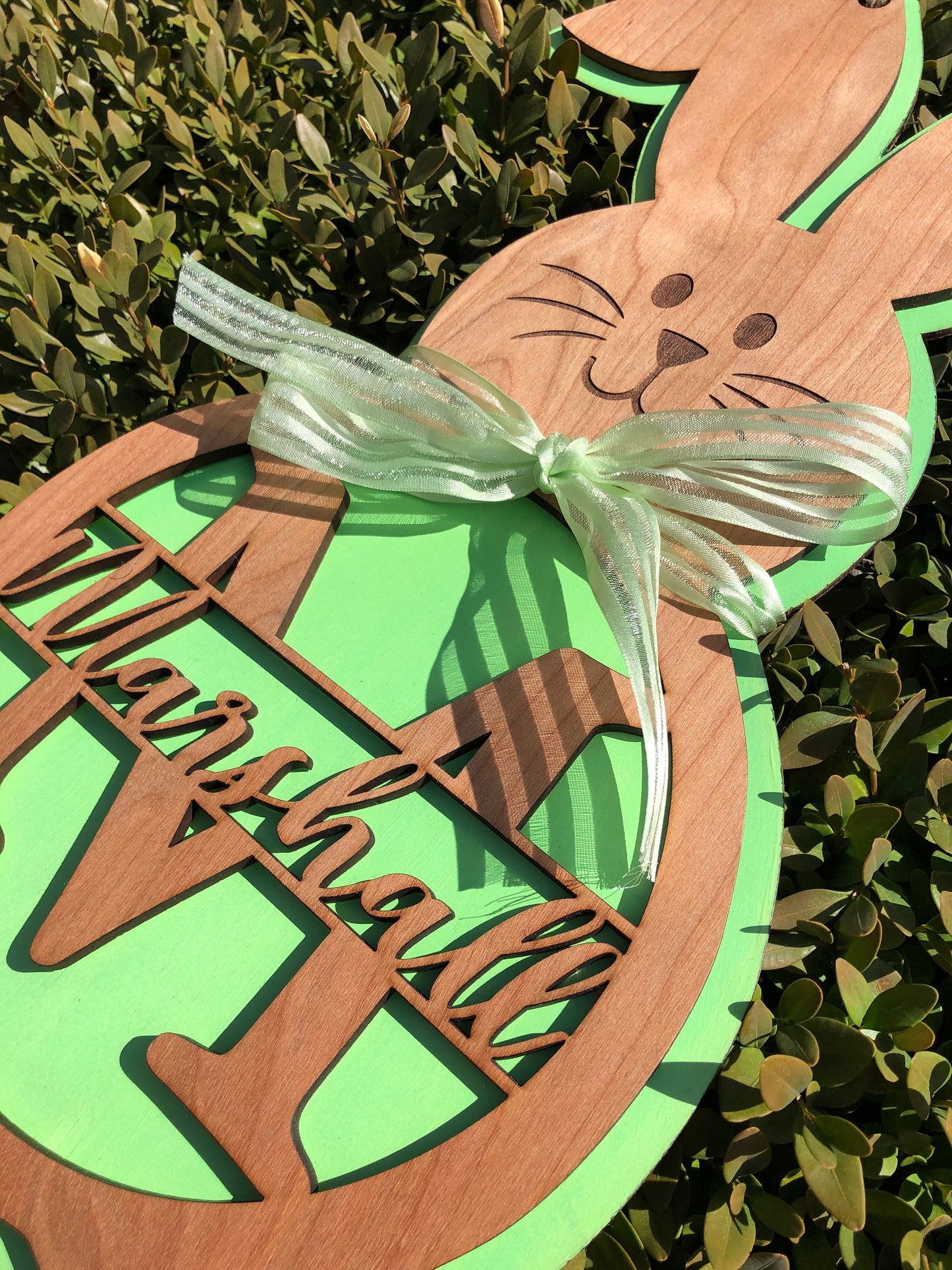 Easter Bunny Personalized Door Hanger
