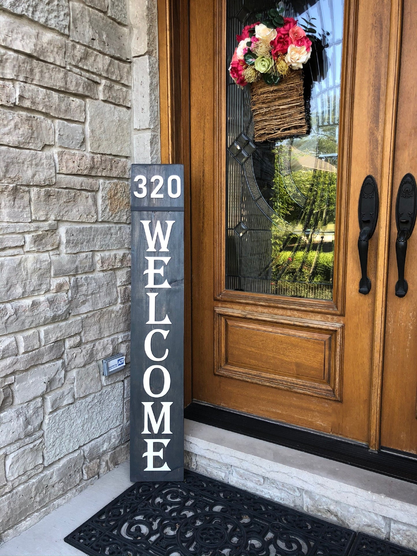 Welcome Porch sign with Address Number