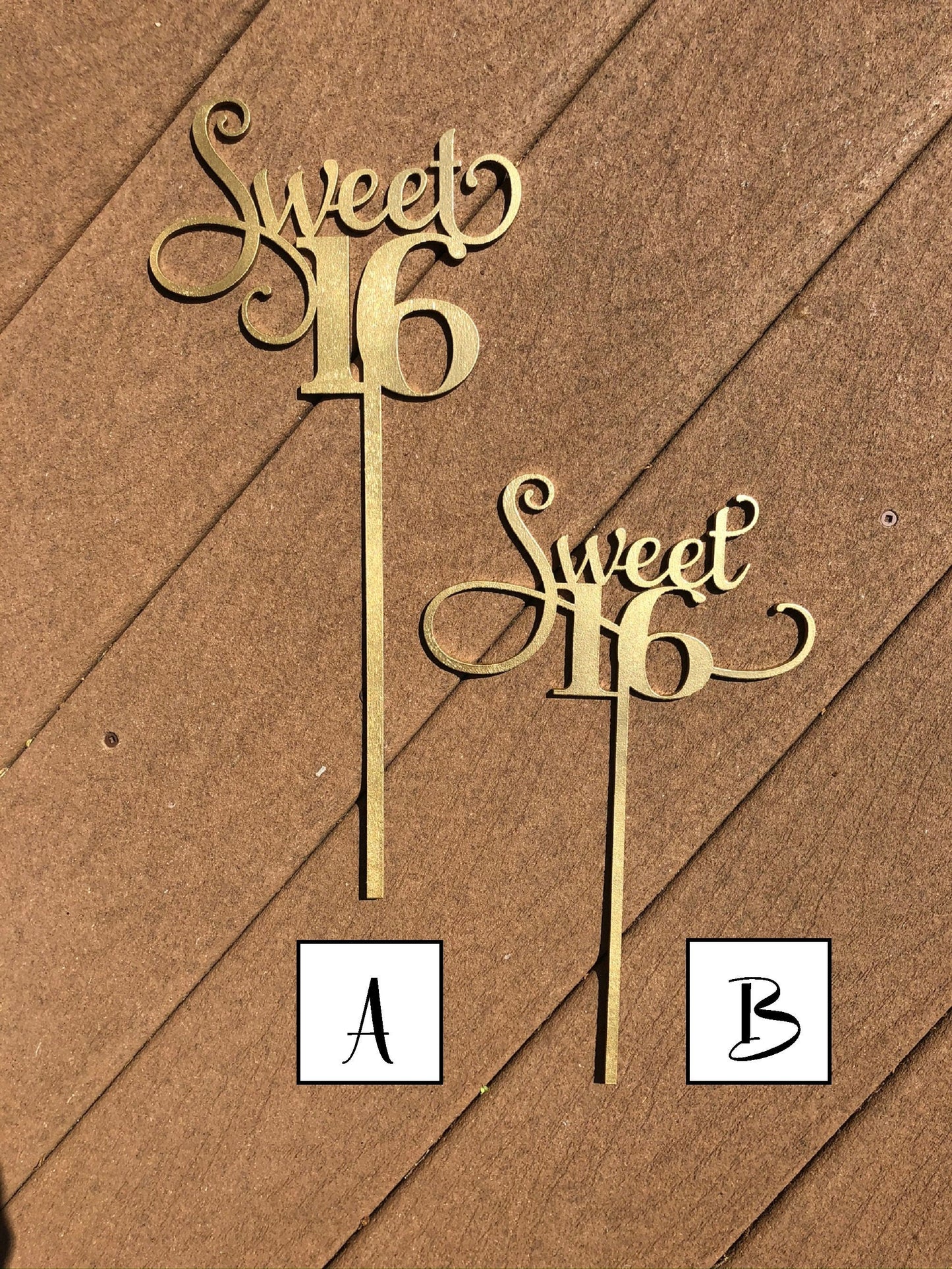 Sweet 16 Cake Topper | Sweet Sixteen Cake Topper | Sweet 16 Party Decor | Cupcake Topper | Birthday Girl