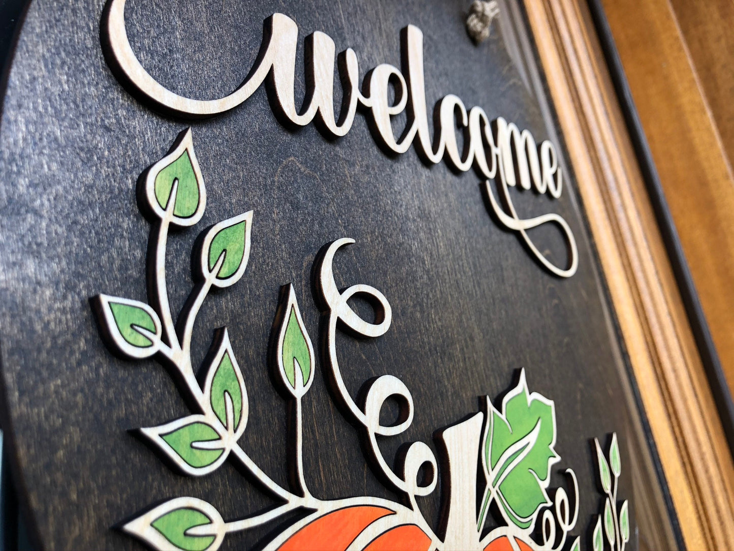 Pumpkin Themed Door Sign