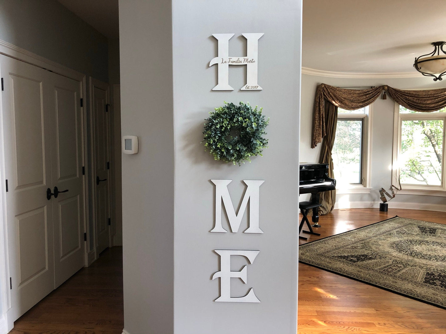 HOME - Laser Cut Wood Letters in Weathered White