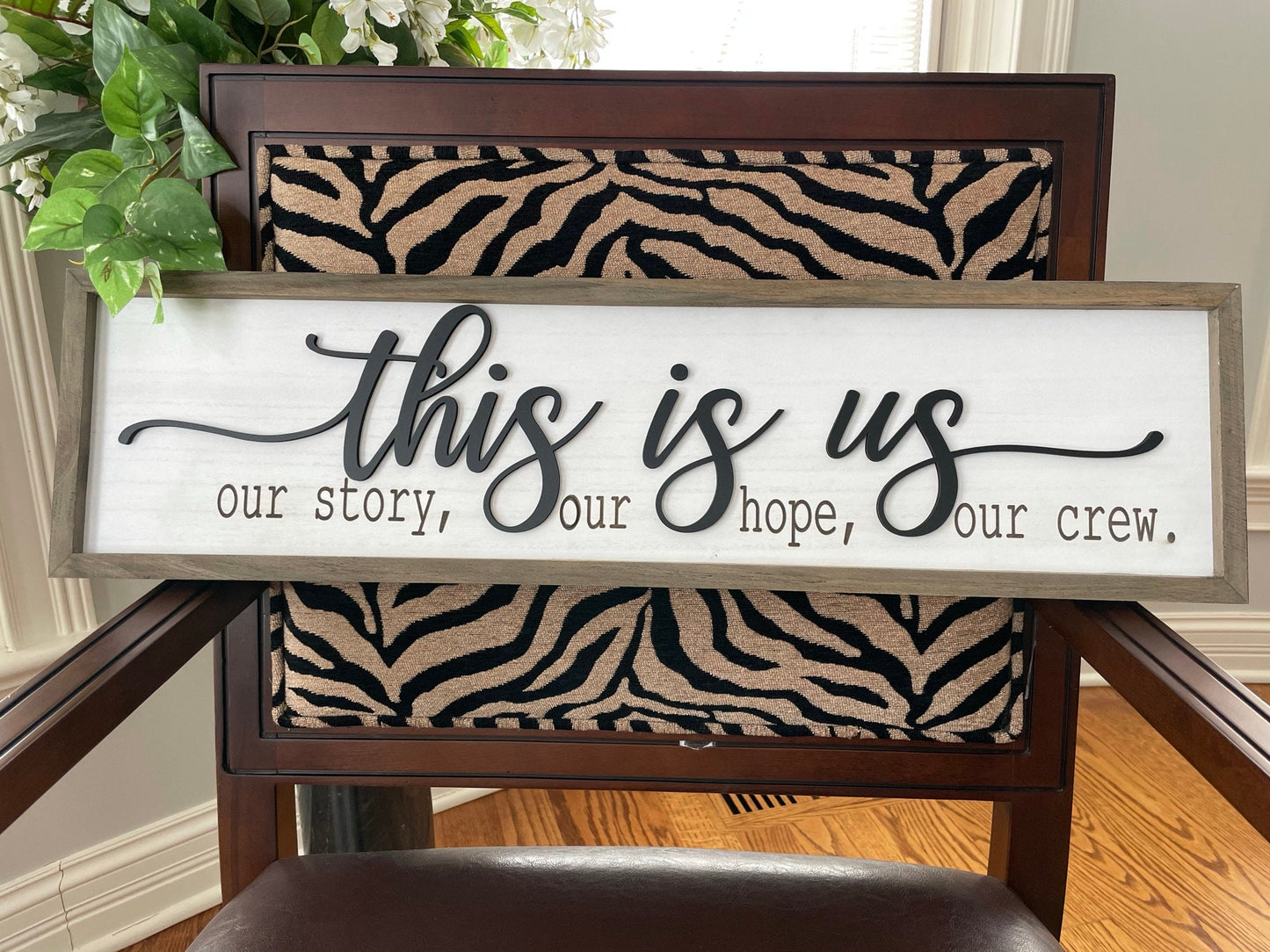 This Is Us 3D Framed Sign