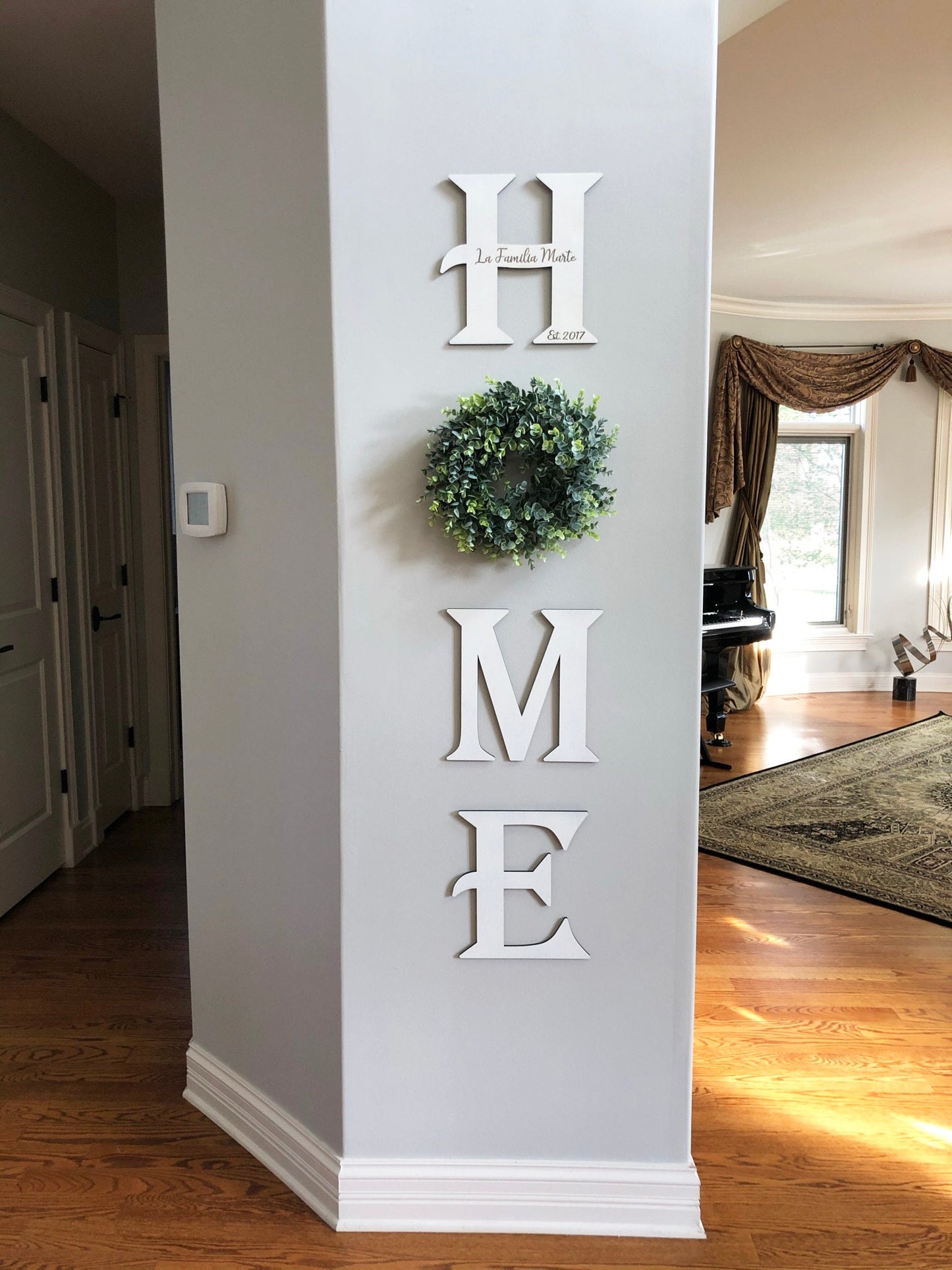 HOME - Laser Cut Wood Letters in Weathered White