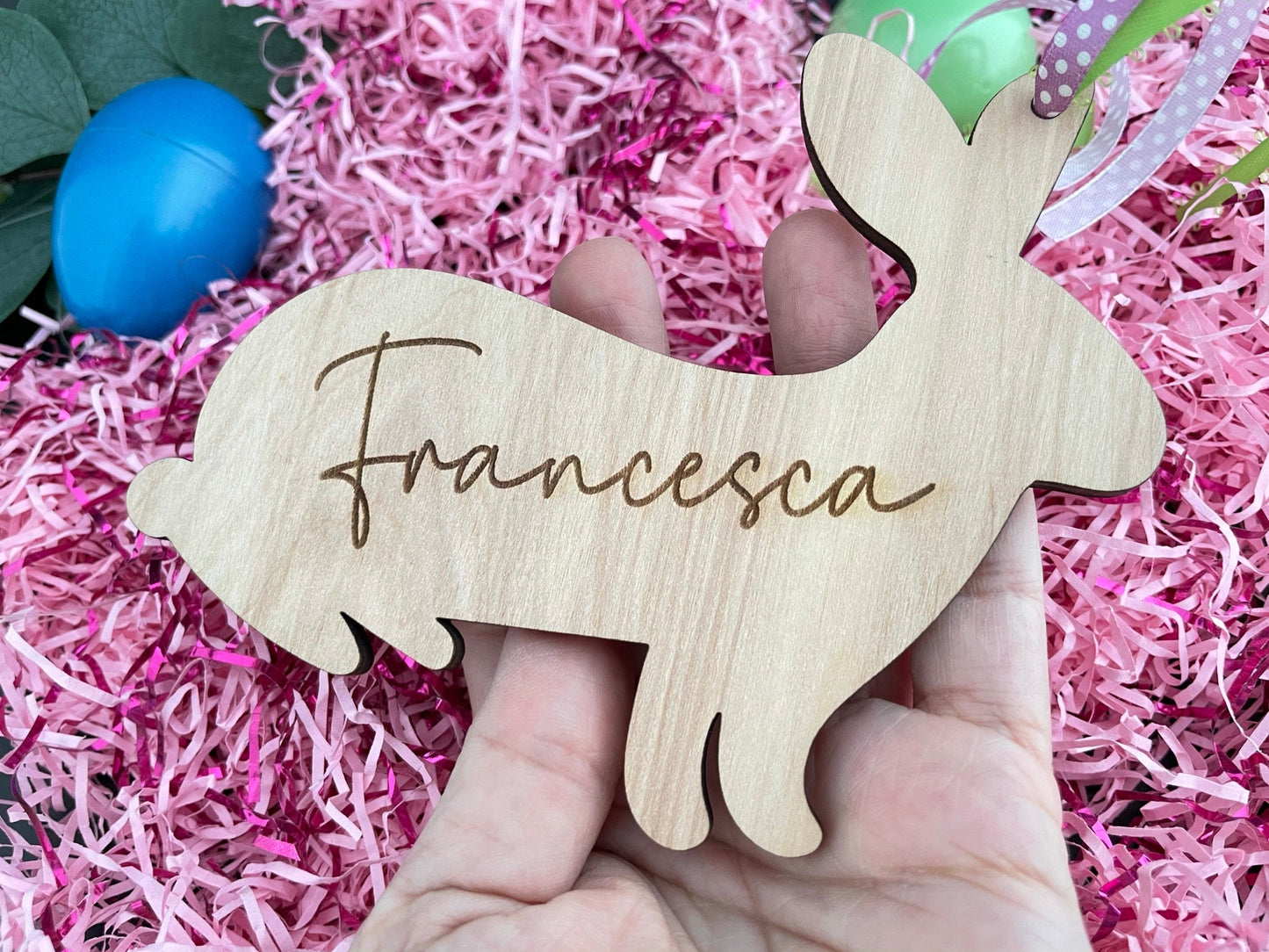 Custom Engraved Bunny Tag