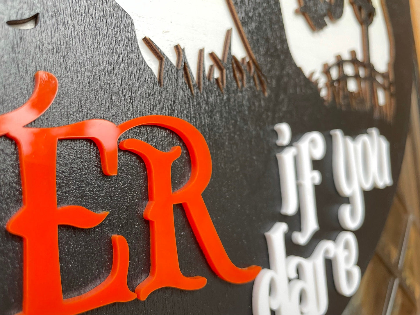 Werewolf Layered Door Sign