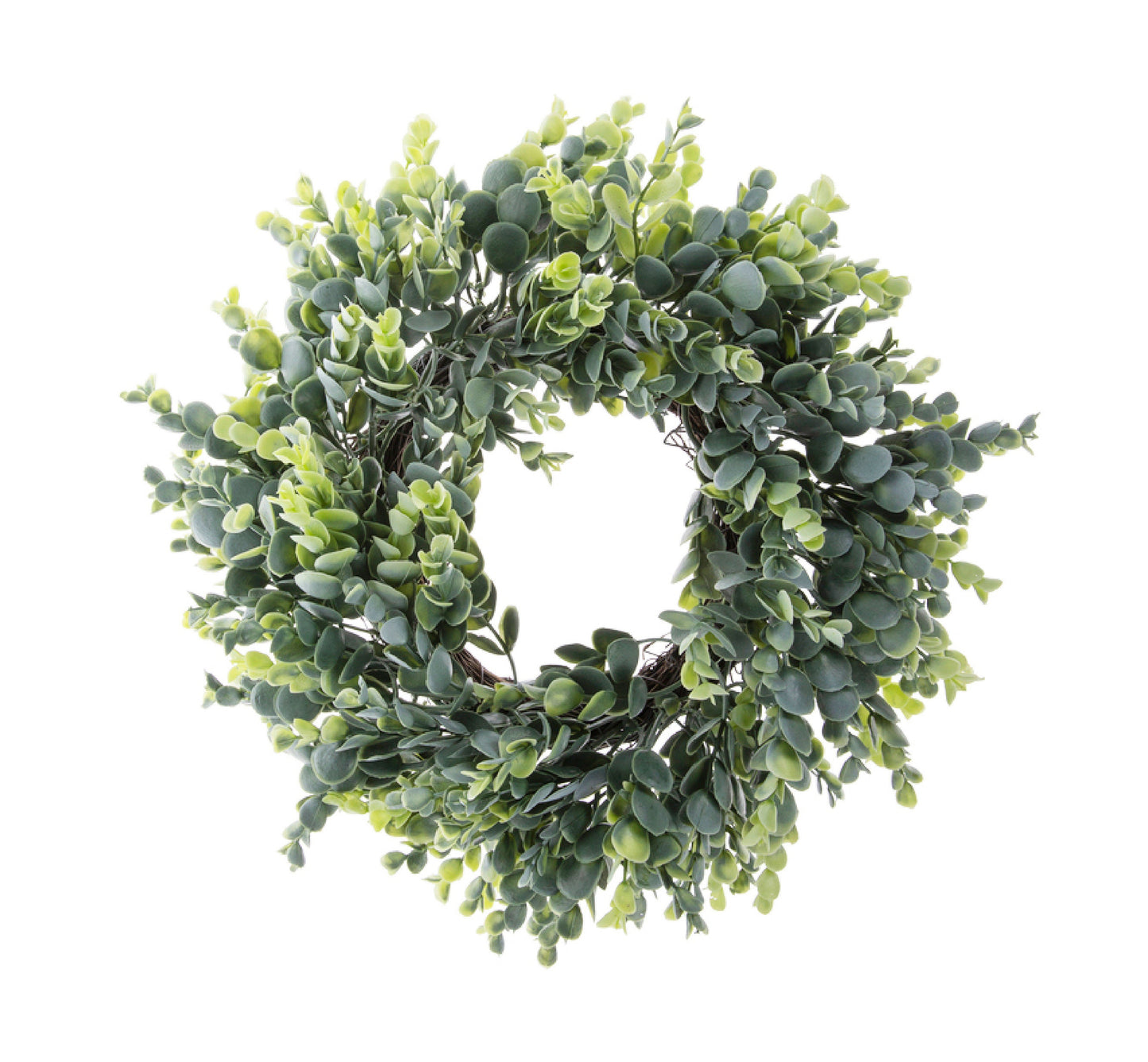 Eucalyptus | Boxwood | Lambs Ear | Lavender | Succulent Wreath - 12-15" diameter