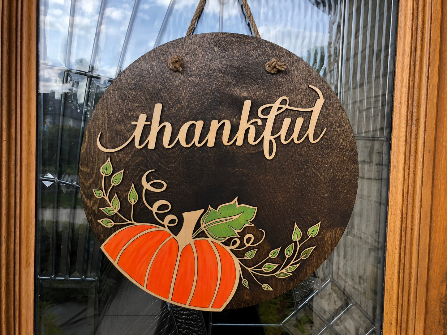 Pumpkin Themed Door Sign