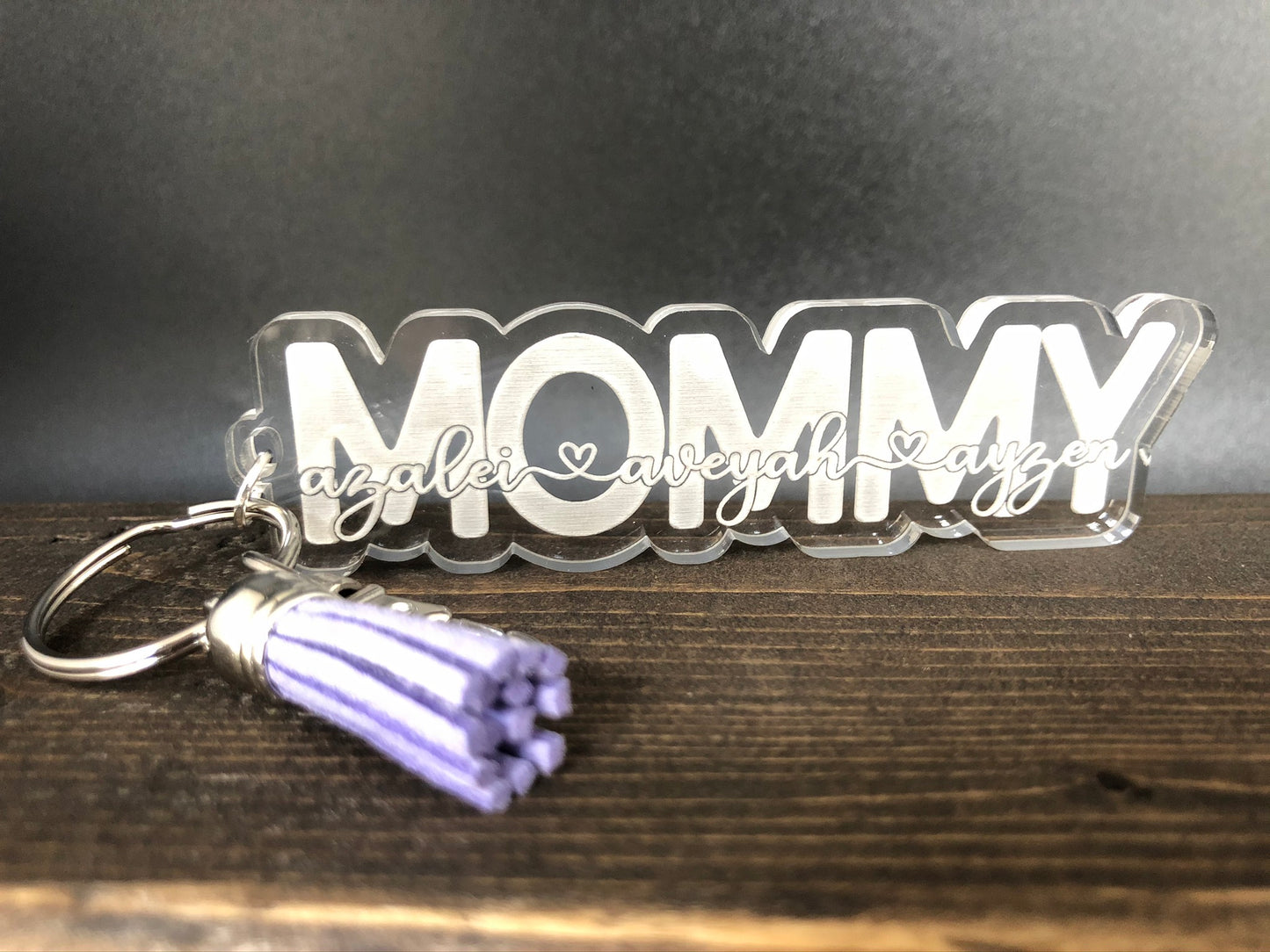 Acrylic Keychain, Personalized for Mom, Mommy, Mama