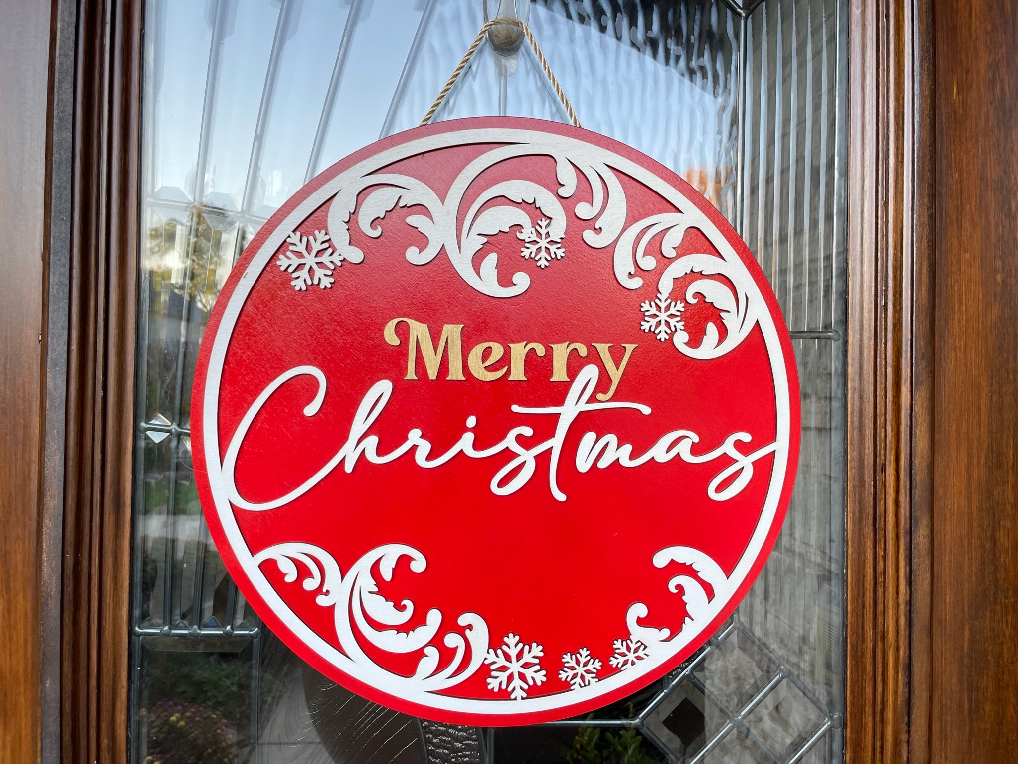 Winter Scrolls Door Sign – DeluxHub
