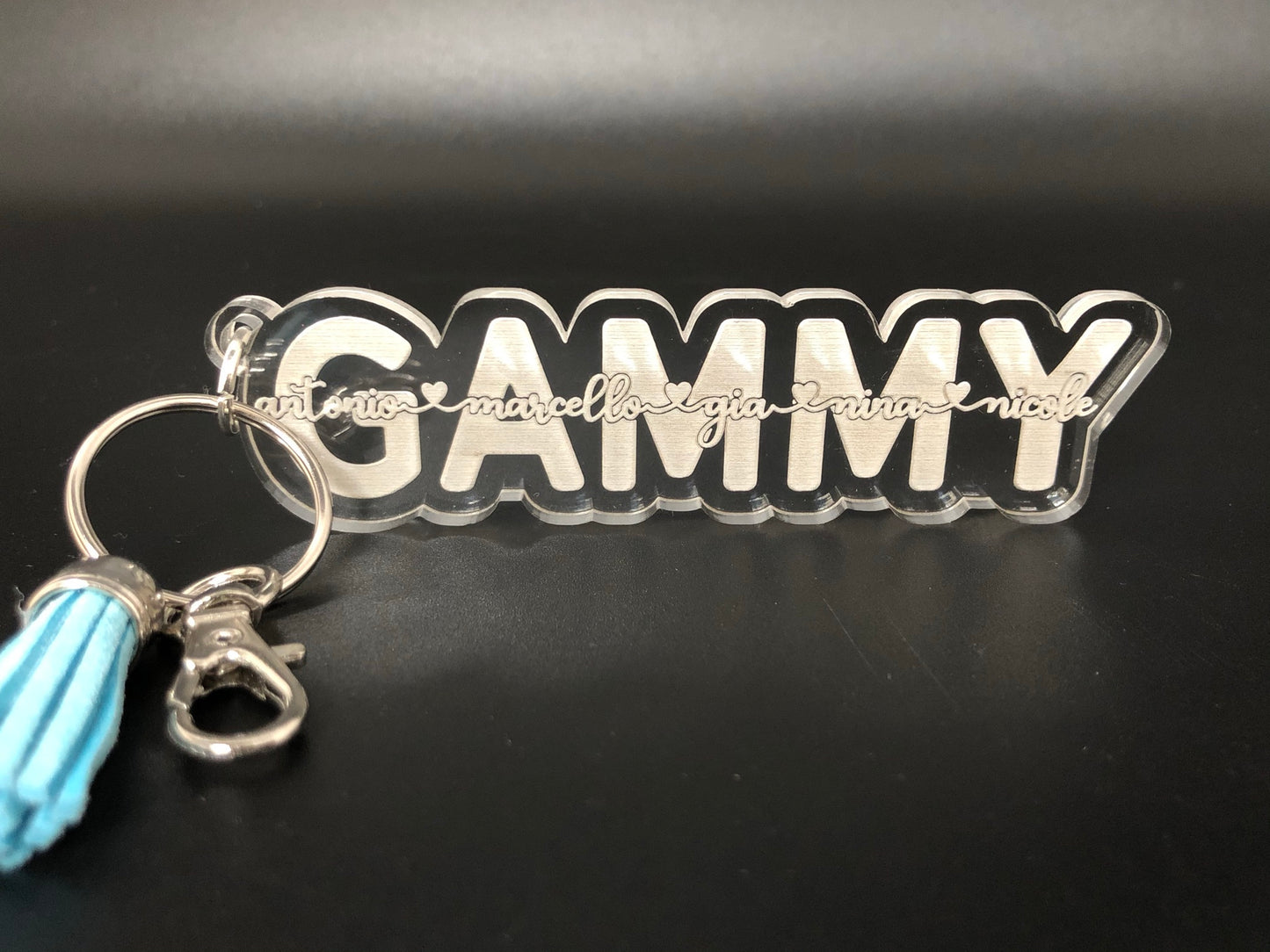 Acrylic Keychain, Personalized for Grandma, Nana, Nonna, Mimi, Gammy