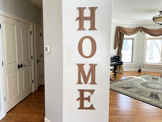 Replacement Letter for  Wood HOME Sign