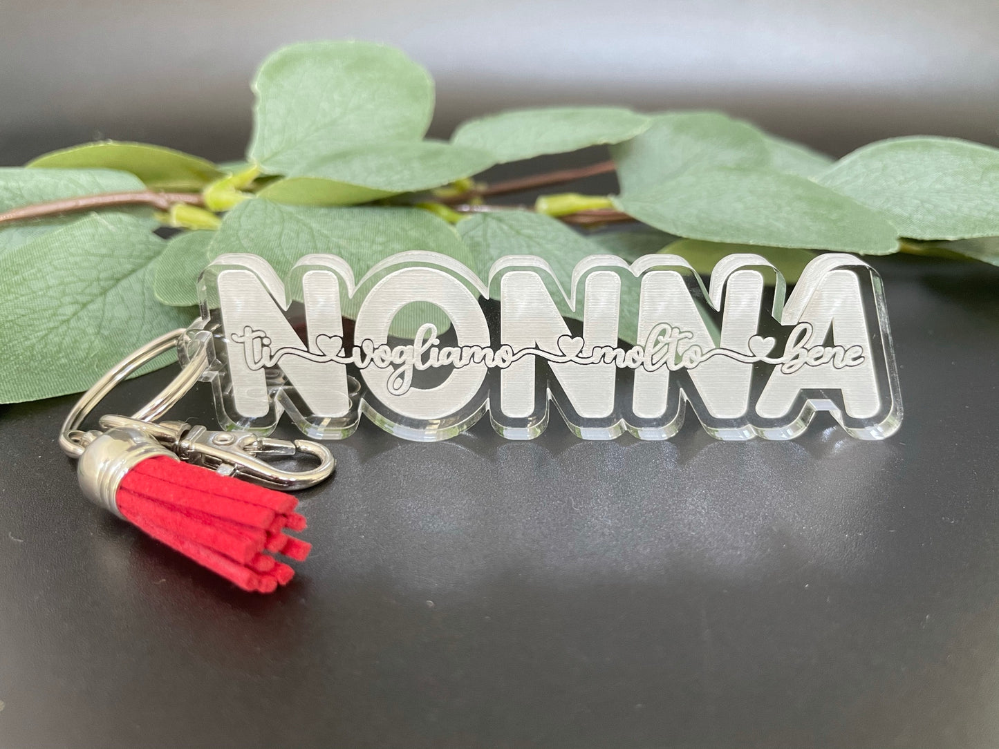 Acrylic Keychain, Personalized for Grandma, Nana, Nonna, Mimi, Gammy