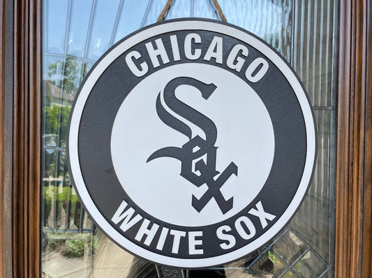 White Sox 3D Wood Sign