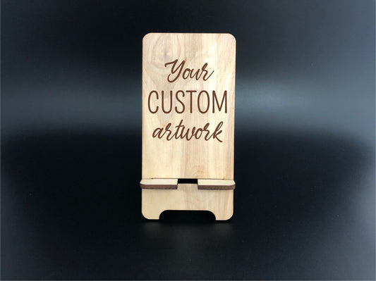 Custom Wooden Phone Stand