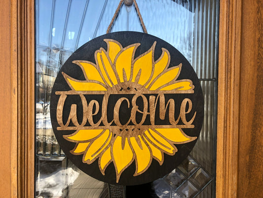 Sunflower 3D Door Sign