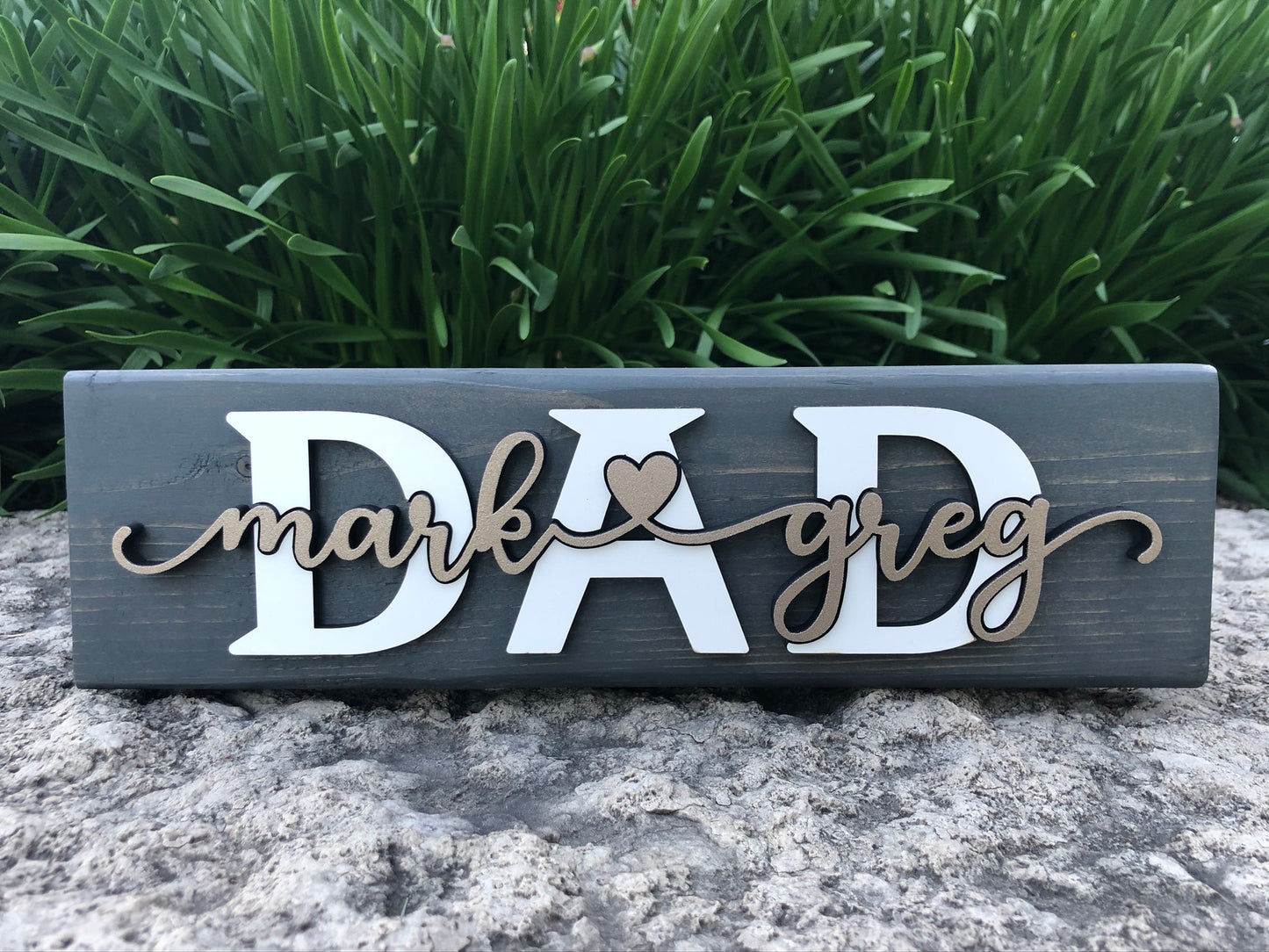 DAD Shelf Sign, Personalized with Child(ren) Names