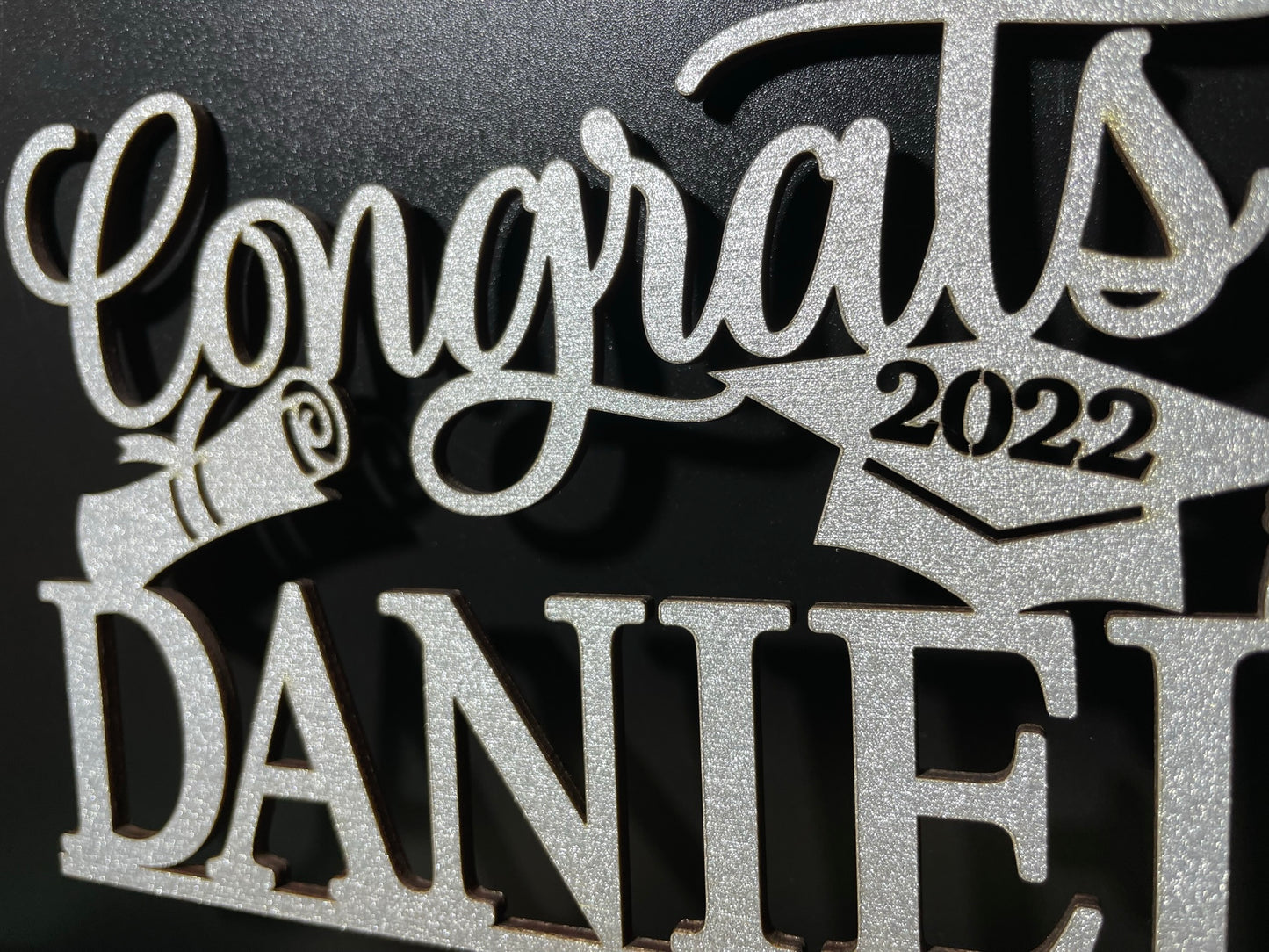 Graduation Cake Topper with Name and Year