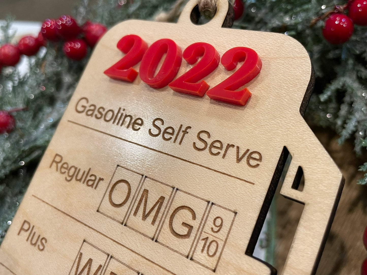 2022 Gas Prices Christmas Ornament