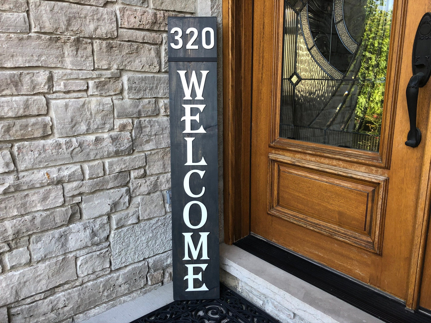Welcome Porch sign with Address Number