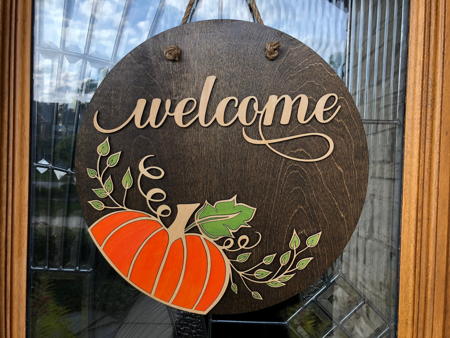 Pumpkin Themed Door Sign