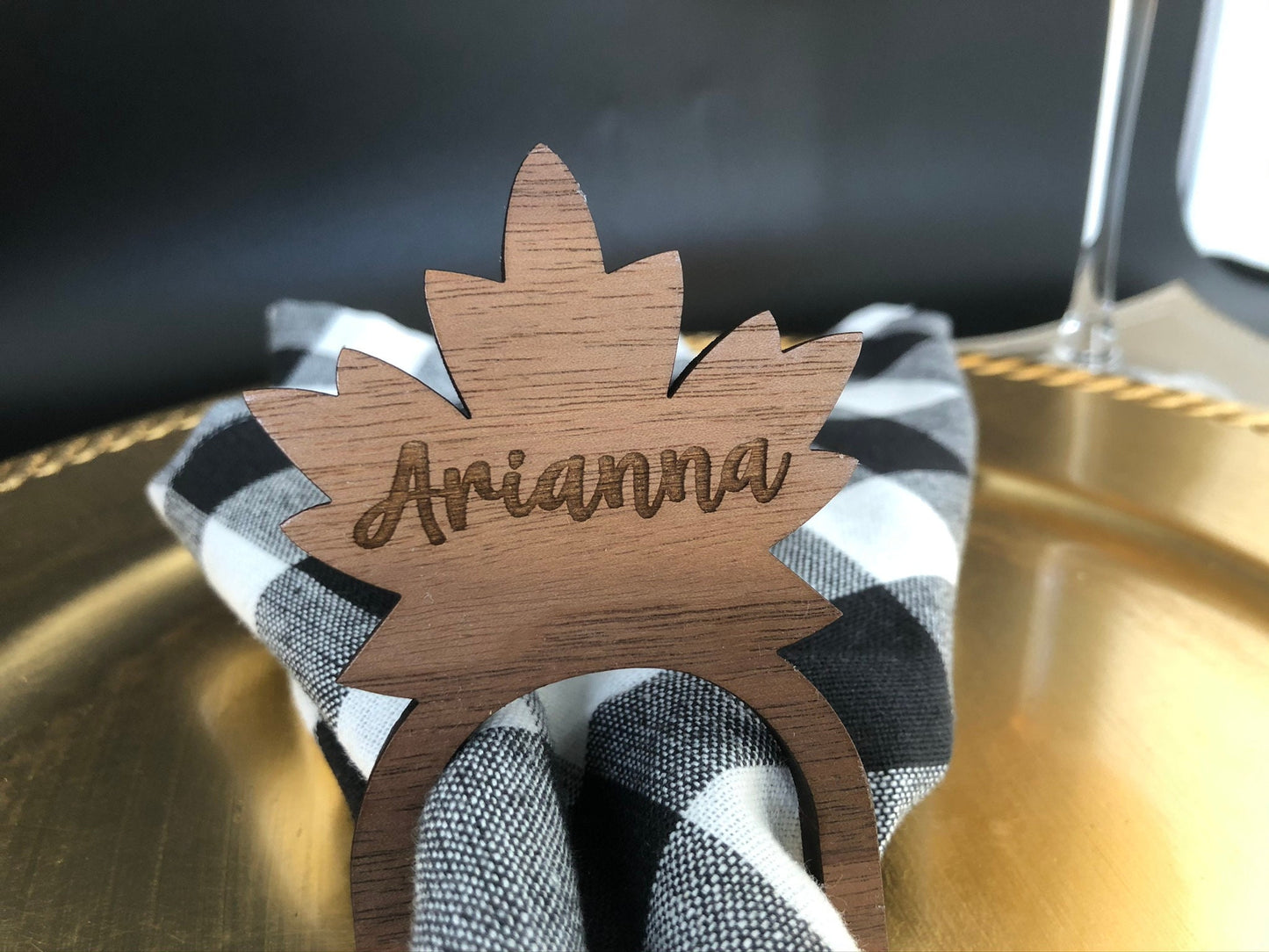 Fall Napkin Rings, Personalized