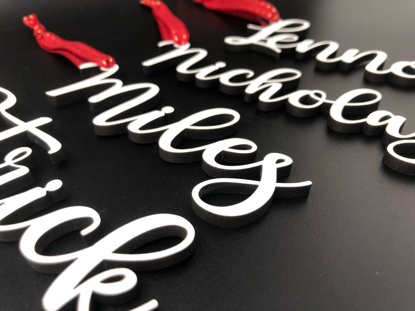 Cursive Name Ornament for Tree, Stocking or Gift Tag