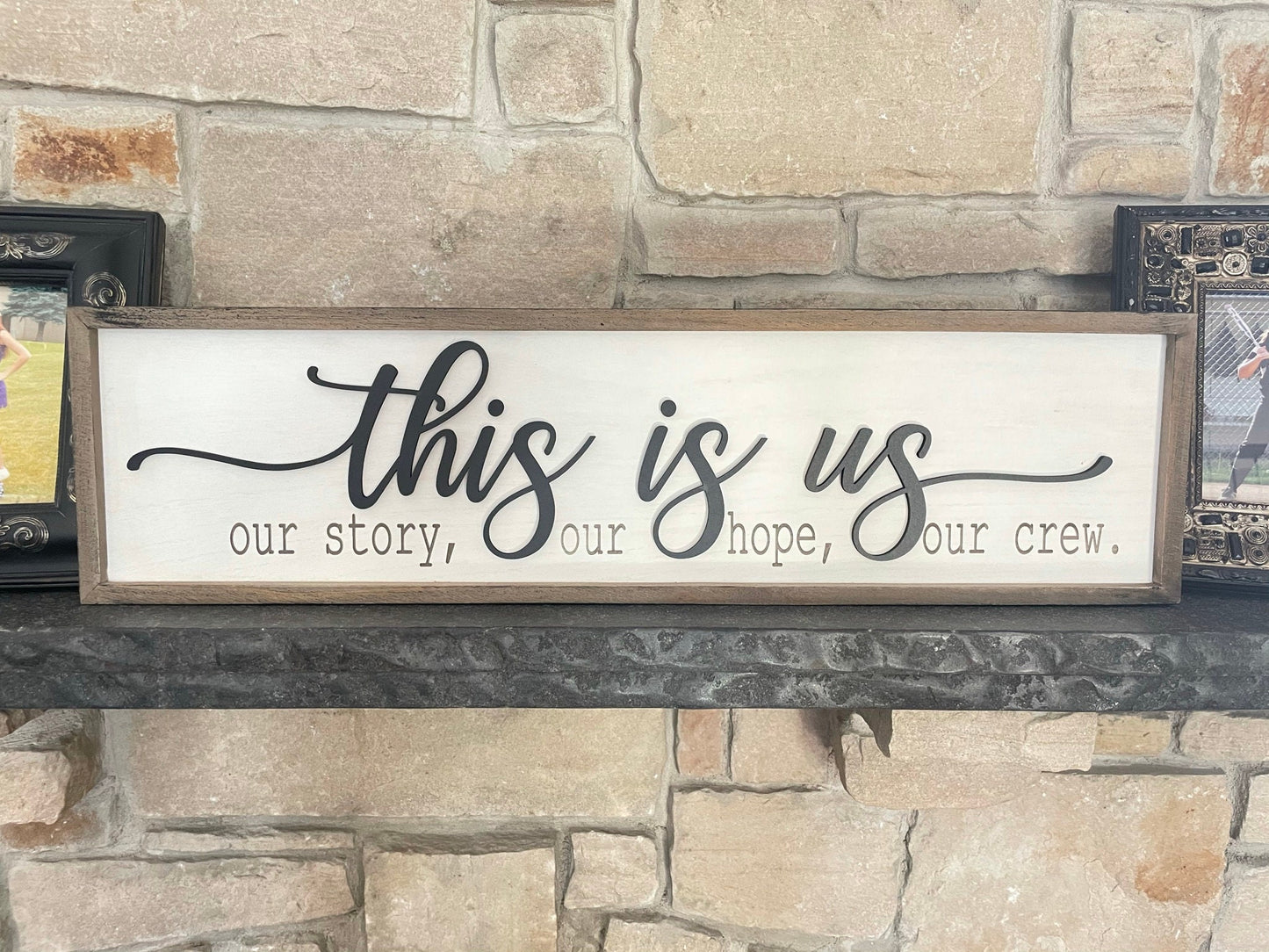 This Is Us 3D Framed Sign