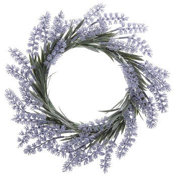 Eucalyptus | Boxwood | Lambs Ear | Lavender | Succulent Wreath - 12-15" diameter