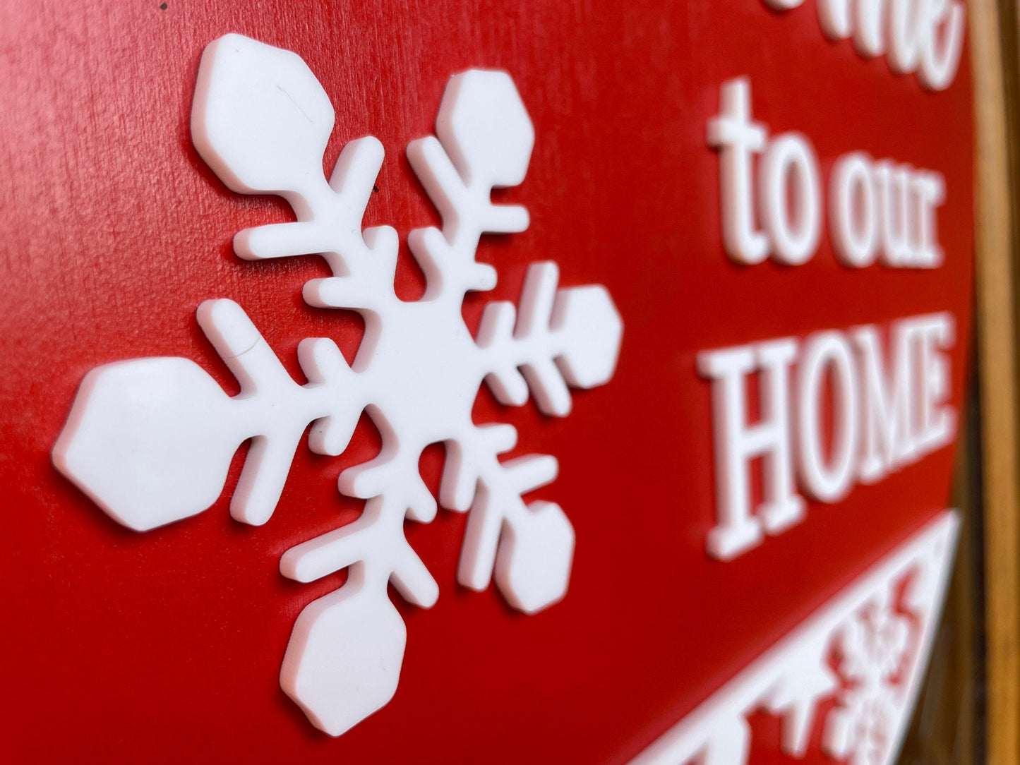 Winter Snowflakes Door Sign